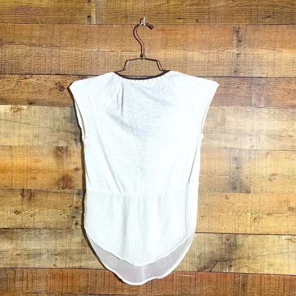 Anthropologie Akemi + Kin Peasant Embroidery Boho Top - Picture 3 of 5